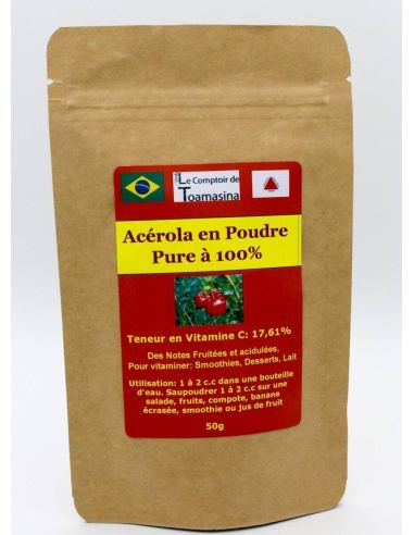 Acérola POUDRE 500g Malphighia punicifolia Pure et Bio