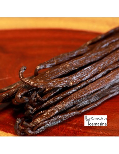 15 Favas de baunilha de Madagascar em frasco
