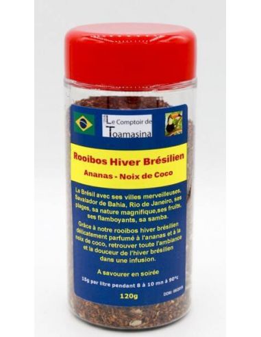 rooibos hiver brésilien, ananas noix de coco rooibos parfumé