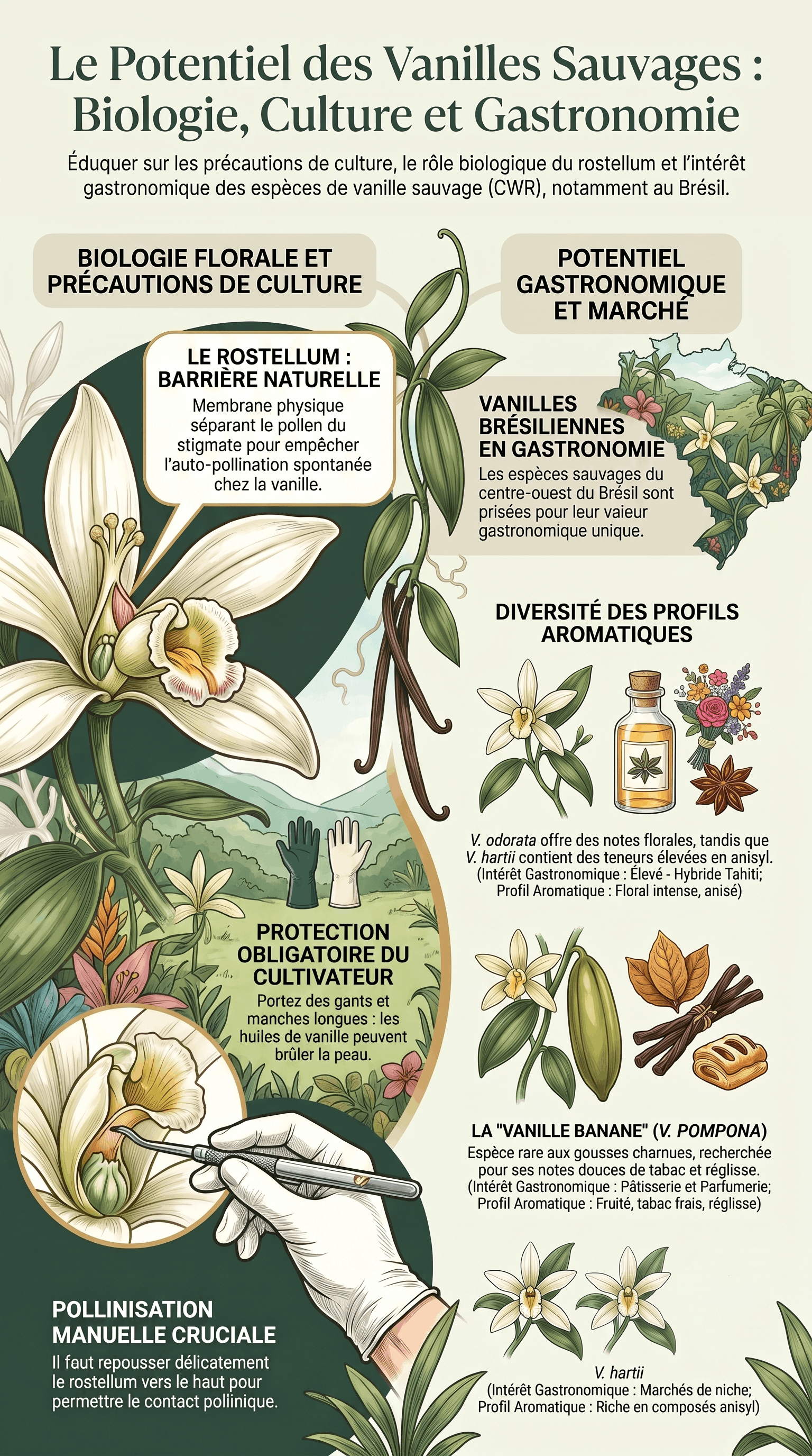 Illustration of the potential of wild vanillas